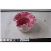 Image 1 : Fancy Pink/White 6" Vase  (Not Authenticated)