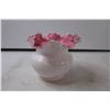 Image 2 : Fancy Pink/White 6" Vase  (Not Authenticated)