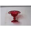 Image 1 : Cranberry Glass (6") Bowl