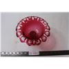 Image 3 : Cranberry Glass (6") Bowl