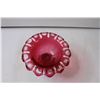 Image 4 : Cranberry Glass (6") Bowl