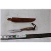 Image 1 : 2001 Knife w Scabbard {Prince Edward Island) 4" Blade