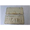 Image 2 : Pair of 1961 Saskatchewan License Plates