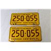 Image 3 : Pair of 1967 Saskatchewan License Plates