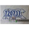 Image 1 : Northwest Territories License Plate July 2002