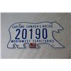 Image 3 : Northwest Territories License Plate March 1988