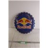 Image 1 : Red Bull Vintage Bottle Cap Tin Advertising Sign - Rare