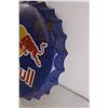 Image 2 : Red Bull Vintage Bottle Cap Tin Advertising Sign - Rare