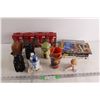 Image 1 : Star Wars Collectibles - (4) Hallmark Christmas Ornaments NIB, 2013 Lucasfilm Flashlights, 2008 Luke