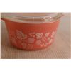 Image 3 : (2) Pink Gooseberry Casserole Dishes - 473 (1 Quart), 474 (1 1/2 Quart)