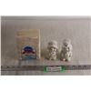 Image 1 : Vintage Pillsbury Benjamin and Medwin Salt and Pepper Shakers, Pillsbury Flour Napkin Holder