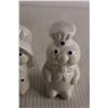 Image 4 : Vintage Pillsbury Benjamin and Medwin Salt and Pepper Shakers, Pillsbury Flour Napkin Holder