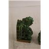 Image 2 : Vintage Ceramic Bookends with Gold Trim Horses - Hand Decorated, Japan