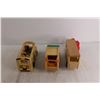 Image 3 : (3) Melissa and Doug Wooden Toys - #4549 Garbage Truck, #9395 School Bus, #24097 Horse Carrier
