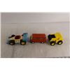 Image 2 : (3) Vintage Tonka Toys - Metal Bus, Racecar, Gas Trolley