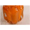 Image 3 : Vintage Ruffled Orange Art Glass