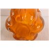 Image 4 : Vintage Ruffled Orange Art Glass