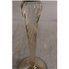 Image 4 : 15" Murano (Italy) White Crystal Stemmed Glass with Original Stickers