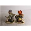 Image 6 : (2) Vintage Japanese Ceramic Alpine Boy and Girl - F-432 Numbered, 1950s/60s