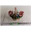 Image 1 : Nuova Capodimonte Ceramic Flower - Italy, 7" x 7"