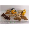 Image 1 : (12) Hand Crafted Wooden Toy Cars by Wayne Trachsel - 2011