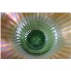 Image 2 : Vintage Carnival Glass Fluted Candy Bowl - Iridescent, 7" Diameter