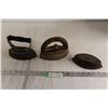 Image 1 : (3) Antique Sad Irons - Asbestos, Colebrook Dale Buyertown and Pennsylvania)