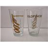 Image 2 : Vintage James Bond 007 Drinking Glasses Set of 4