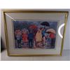 Image 3 : Vintage Corinne Hartley-"Splish'n Splash" Framed print-33"x25"
