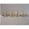 Image 3 : (15) Mugs from Quaker Oat Cereal-(8) Cars (4) Trains (2) Birds (1) Dog