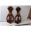 Image 1 : Tiki Style Wooden Carved Hangings (21")