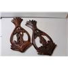 Image 2 : Tiki Style Wooden Carved Hangings (21")