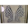 Image 3 : Framed Crochet Butterfly 16x18"