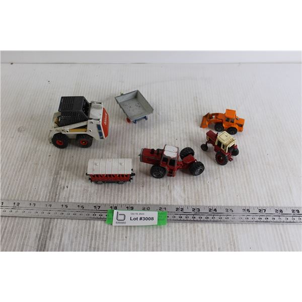 (6) Small Scale Tractor Toys