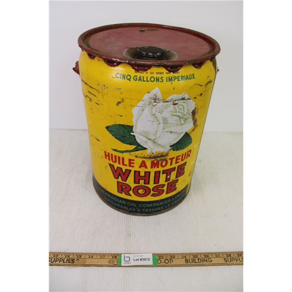* White Rose Motor Oil 5Gal Pail w/ Handle