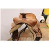 Image 2 : * Vintage Western Rawhide Saddle Single Rigging - 15" Seat  6" Gullet Ralide Tree Stand not Included