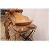 Image 3 : * Vintage Western Rawhide Saddle Single Rigging - 15" Seat  6" Gullet Ralide Tree Stand not Included