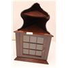 Image 1 : * Wooden Corner Curio Cabinet with Glass Door - 33" Tall