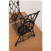Image 4 : * Singer Cast Iron Sewing Machine Base on Wheels - 22" x 28"
