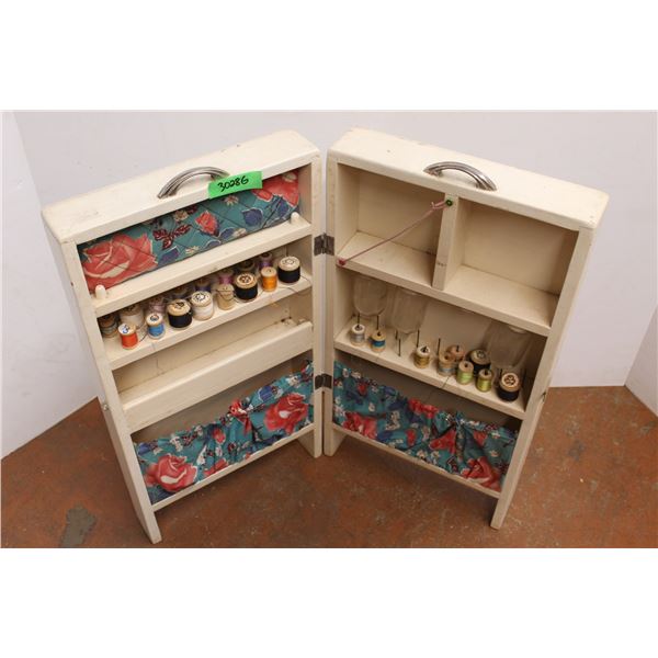 Folding Wooden Thread Case 7 X 15 X 28 Tall Bodnarus Auctioneering folding-wooden-thread-case-7-x-15-x-28-tall-bodnarus-auctioneering