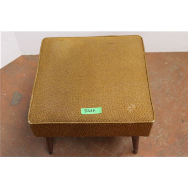 * Square Vintage Footstool with Cushion