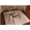 Image 5 : * (3) Stacking Stools with Vinyl Cushions