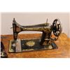 Image 2 : * Antique Singer Sewing Machine in Cabinet with Accessories and Stand