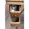 Image 6 : * Antique Singer Sewing Machine in Cabinet with Accessories and Stand