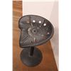 Image 5 : * Tin Tractor Seat on Metal Stand - 25" Tall
