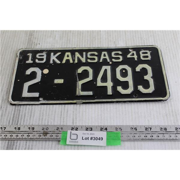 1948 Arkansas License Plate