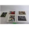 Image 1 : (4) College Football Glossy Photos and (1) College Basketball Glossy Photo - 8" x 10"