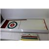 Image 7 : * White Rose - Metal Bonspiel Curling Game (in original box - one rock is missing)