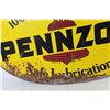 Image 5 : Pennzoil two Sided Metal Porcelain Sign (31"w x 32"h)