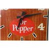 Image 2 : Dr. Pepper Clock Sign -21.5x17.5x5.5(lights not working - clock is running)